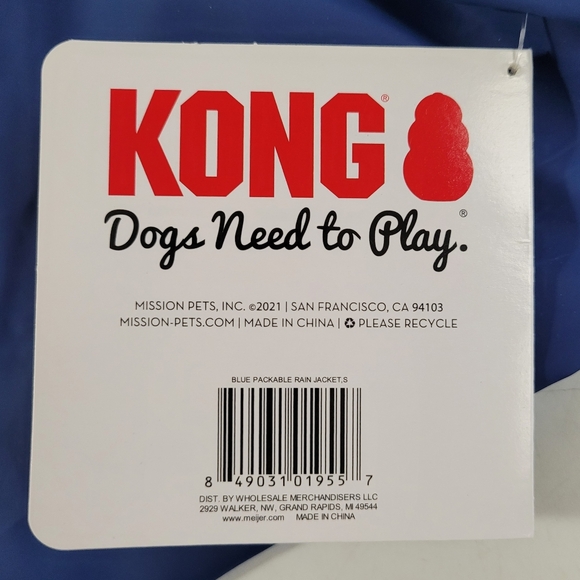 Kong Outerwear Packable Purple Rain Jacket Size Small - Picture 4 of 8